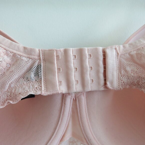 NATORI Bliss Perfection Unlined Underwired Lace Bra in Rose Beige - Size 36DD - Picture 10 of 14